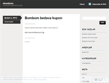 Tablet Screenshot of ebombom.wordpress.com