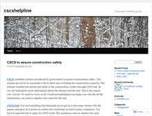Tablet Screenshot of cscshelpline.wordpress.com