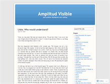 Tablet Screenshot of amplitudvisible.wordpress.com