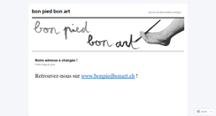 Desktop Screenshot of bonpiedbonart.wordpress.com