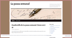 Desktop Screenshot of pausasemanal.wordpress.com