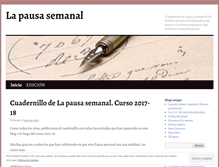 Tablet Screenshot of pausasemanal.wordpress.com