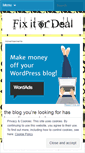 Mobile Screenshot of fixitordeal.wordpress.com