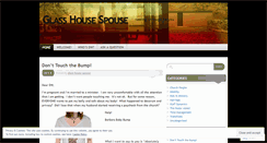 Desktop Screenshot of glasshousespouse.wordpress.com