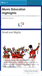 Mobile Screenshot of musicedhighlights.wordpress.com