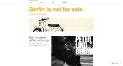 Desktop Screenshot of berlinisnotforsale.wordpress.com