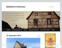 Tablet Screenshot of goehlehof.wordpress.com