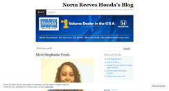 Desktop Screenshot of normreeveshonda.wordpress.com