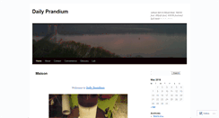 Desktop Screenshot of dailyprandium.wordpress.com