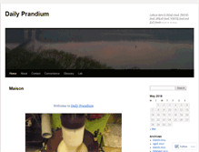 Tablet Screenshot of dailyprandium.wordpress.com