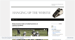 Desktop Screenshot of hangingupthewhistle.wordpress.com