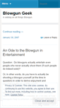 Mobile Screenshot of blowgungeek.wordpress.com