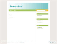 Tablet Screenshot of blowgungeek.wordpress.com