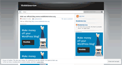 Desktop Screenshot of mobileinterview.wordpress.com