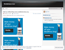 Tablet Screenshot of mobileinterview.wordpress.com