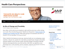 Tablet Screenshot of mvponhealthcare.wordpress.com