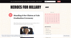 Desktop Screenshot of heroesforhillary.wordpress.com