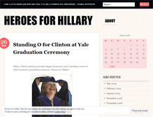 Tablet Screenshot of heroesforhillary.wordpress.com