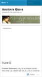 Mobile Screenshot of analysisqual.wordpress.com