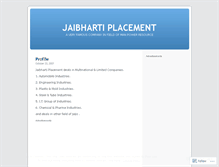 Tablet Screenshot of jaibhartiplacement.wordpress.com