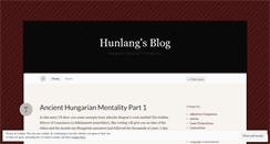 Desktop Screenshot of hunlang.wordpress.com