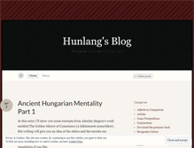 Tablet Screenshot of hunlang.wordpress.com