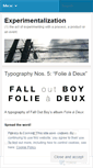 Mobile Screenshot of experimentalization.wordpress.com