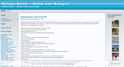 Desktop Screenshot of melayuboleh1.wordpress.com