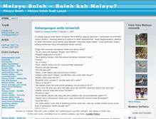 Tablet Screenshot of melayuboleh1.wordpress.com