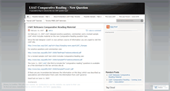 Desktop Screenshot of lsatcomparativereading.wordpress.com