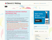 Tablet Screenshot of denniszeng2008.wordpress.com