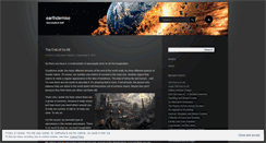 Desktop Screenshot of earthdemise.wordpress.com