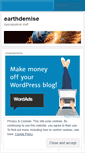 Mobile Screenshot of earthdemise.wordpress.com