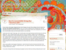 Tablet Screenshot of jesusisenough.wordpress.com