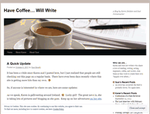 Tablet Screenshot of havecoffeewillwrite.wordpress.com