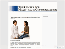 Tablet Screenshot of healthcarecommunication.wordpress.com