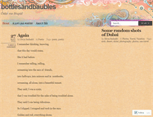 Tablet Screenshot of bottlesandbaubles.wordpress.com