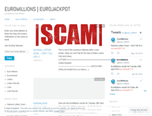 Tablet Screenshot of millioneurojackpot.wordpress.com