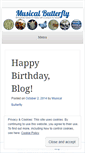 Mobile Screenshot of musicalbutterfly.wordpress.com