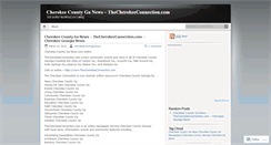 Desktop Screenshot of cherokeecountyganews.wordpress.com