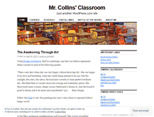 Tablet Screenshot of mrcollinsclassroom.wordpress.com