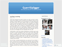 Tablet Screenshot of guerrillaligger.wordpress.com