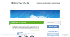 Desktop Screenshot of onlinetownhalls.wordpress.com