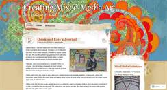 Desktop Screenshot of createmixedmediaart.wordpress.com