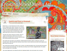 Tablet Screenshot of createmixedmediaart.wordpress.com