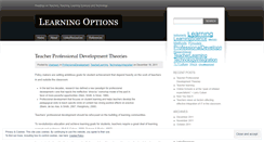 Desktop Screenshot of optionlearning.wordpress.com