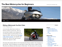 Tablet Screenshot of beginnermotorcycles.wordpress.com