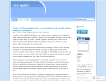 Tablet Screenshot of mannazo.wordpress.com