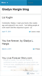 Mobile Screenshot of gladyshargis.wordpress.com