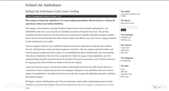 Desktop Screenshot of irelandairambulance.wordpress.com